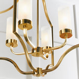 Satin brass plate & frosted glass