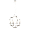 Polished nickel plate & clear crystal