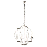 Polished nickel plate & clear crystal