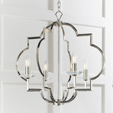 Polished nickel plate & clear crystal