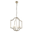 Antique brass plate & clear crystal
