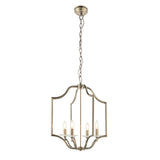 Antique brass plate & clear crystal
