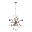 Satin nickel plate & clear crystal