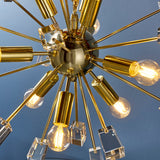 Satin brass plate & clear crystal