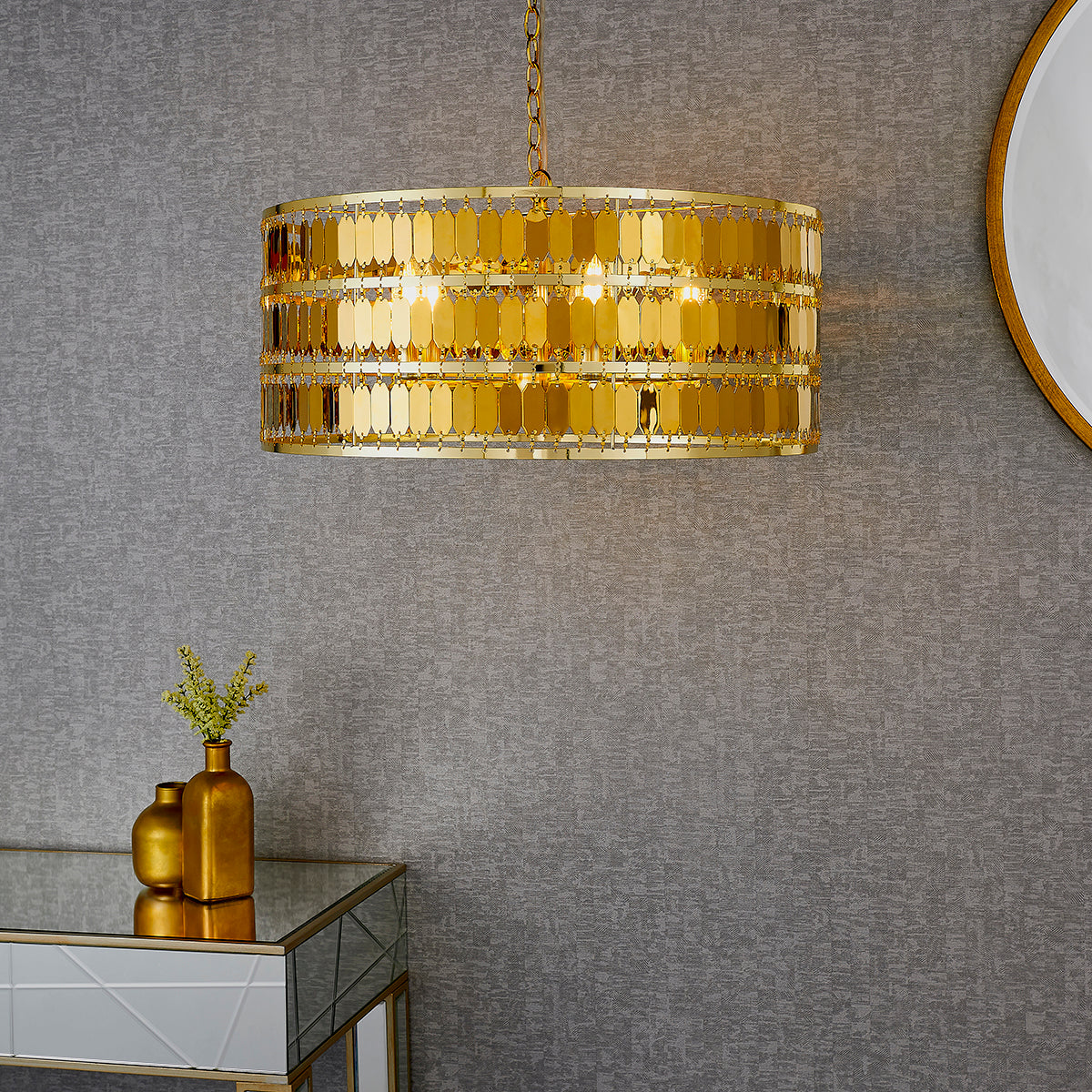 Gold effect plate