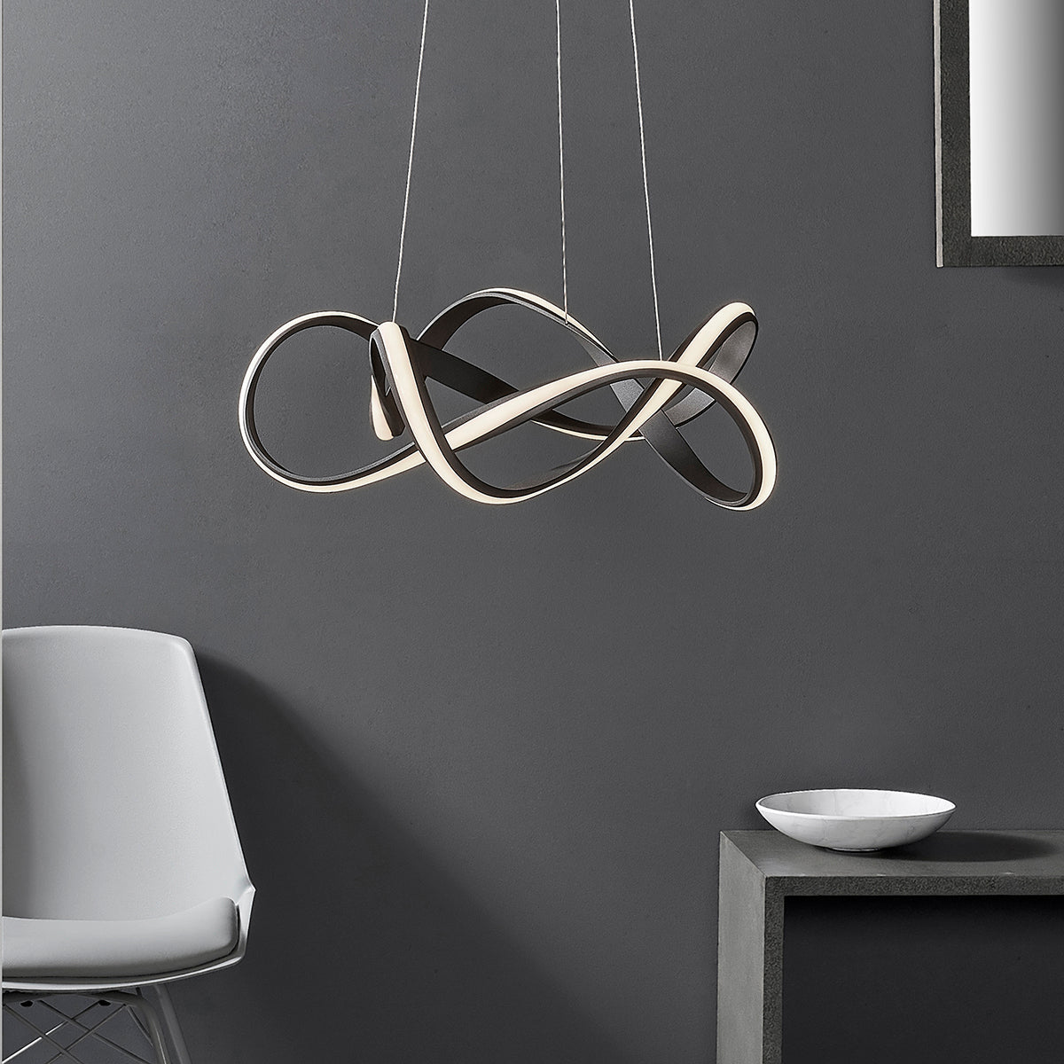 Textured coffee paint & white silicone