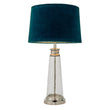 Nickel plate with teal velvet