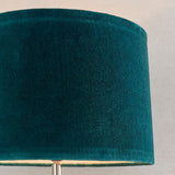 Nickel plate with teal velvet