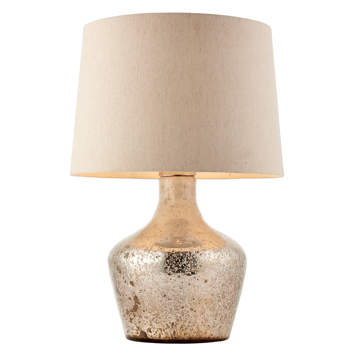 Pearl ombre foil & vintage white linen