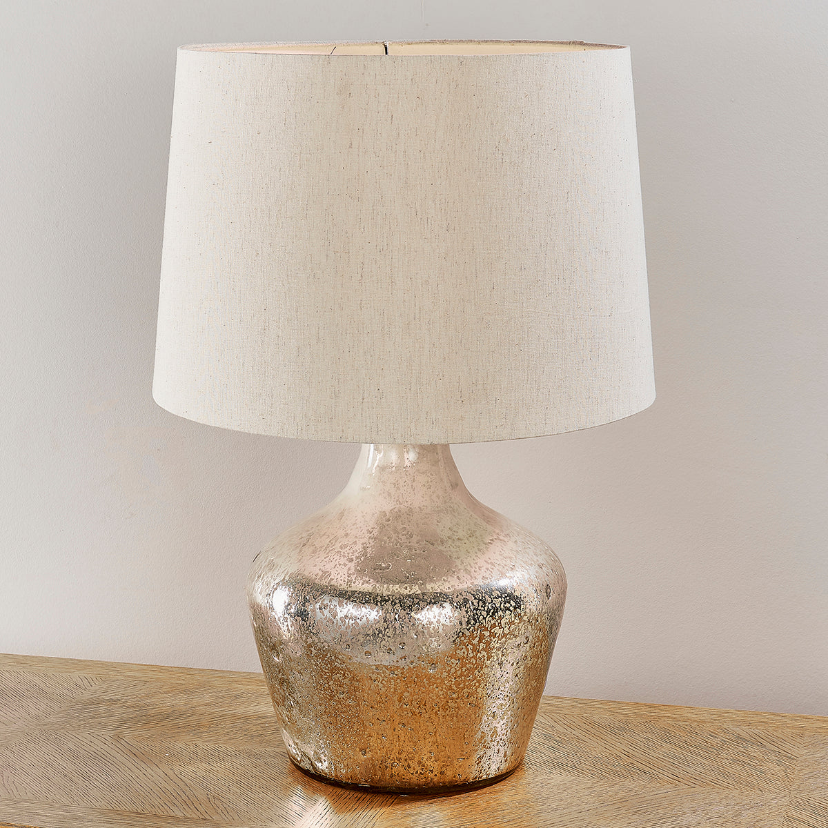 Pearl ombre foil & vintage white linen