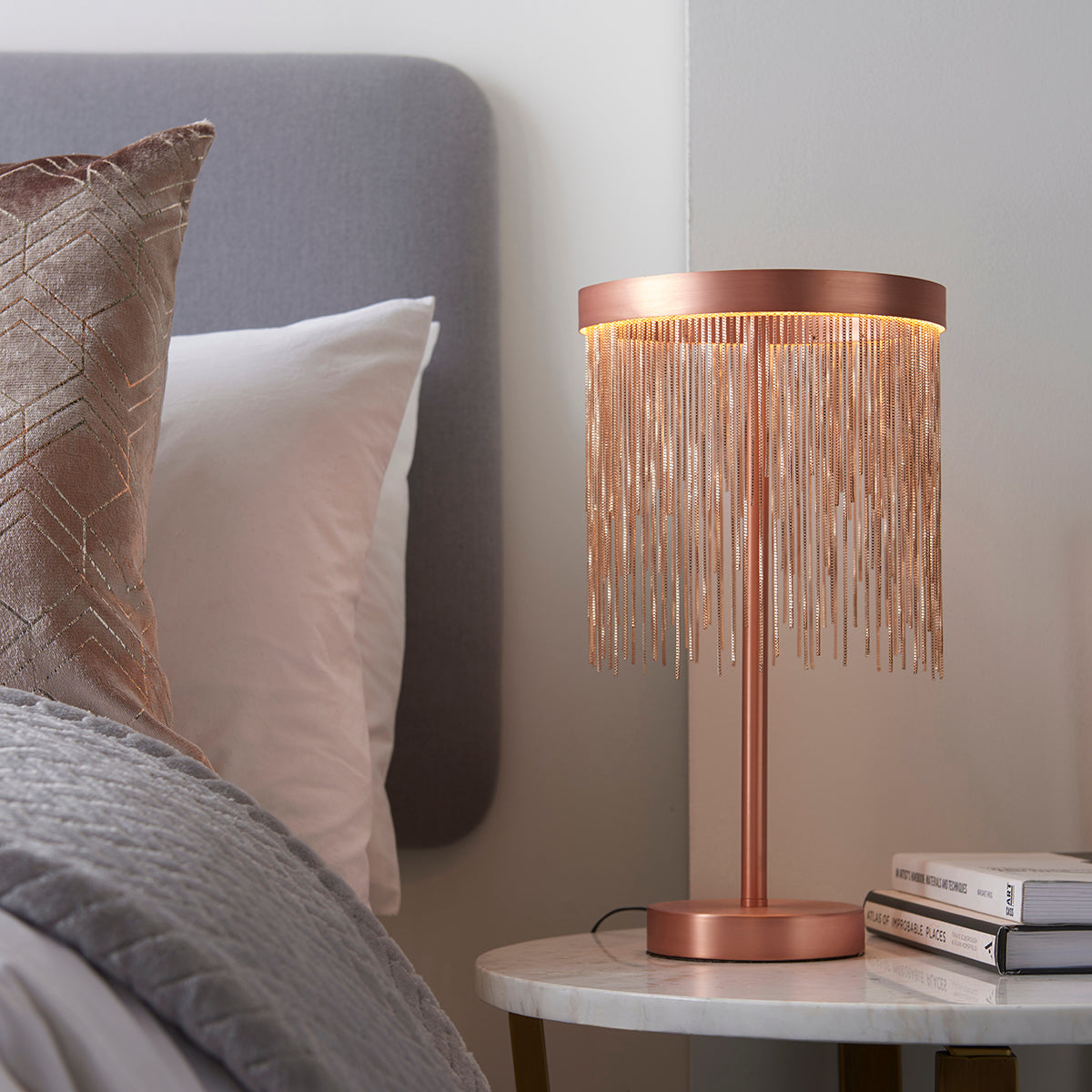 Brushed copper plate & copper