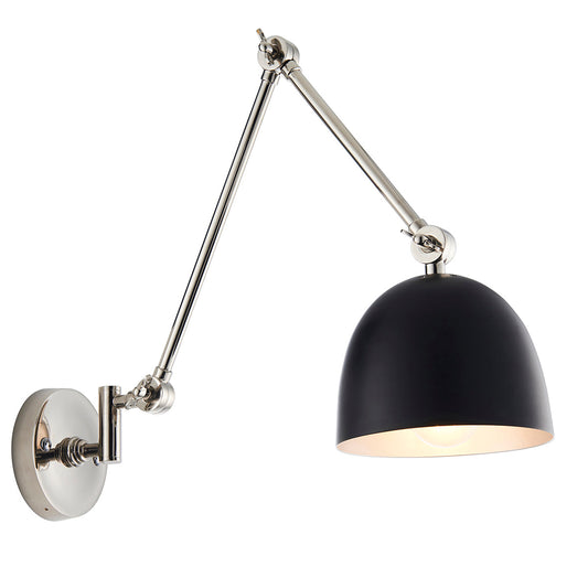 Polished nickel plate & matt black
