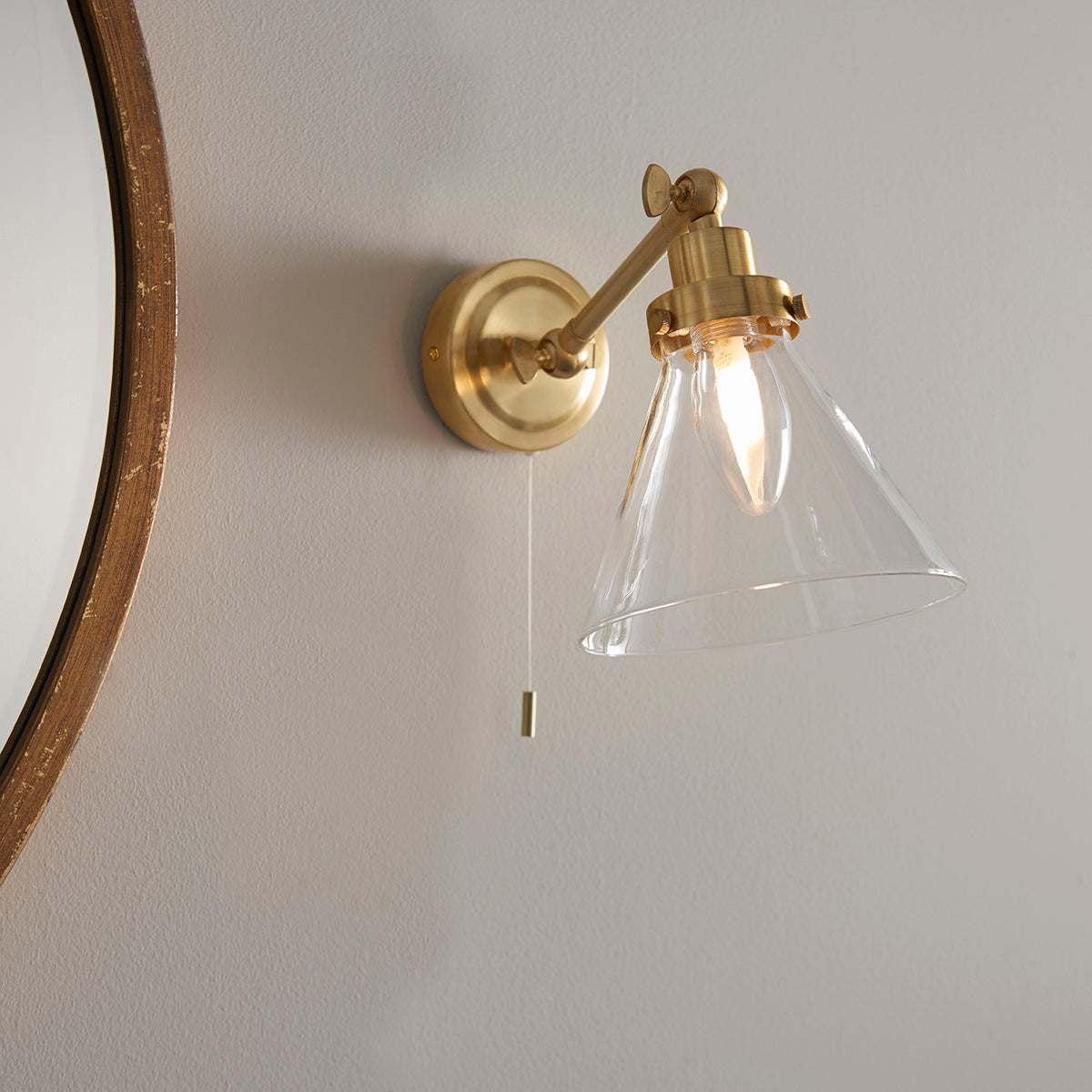 Satin brass plate
