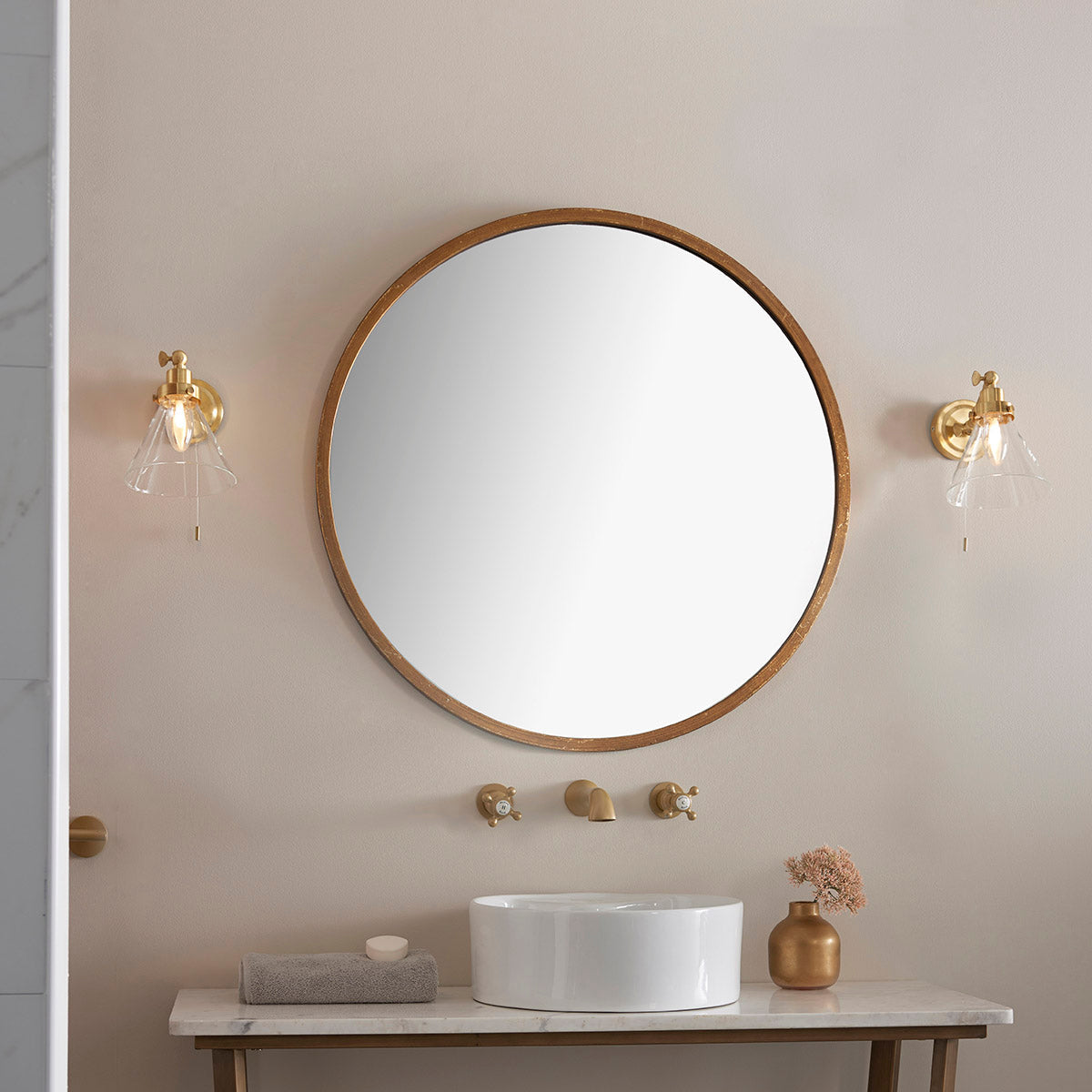 Satin brass plate
