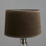 Nickel plate with grey velvet