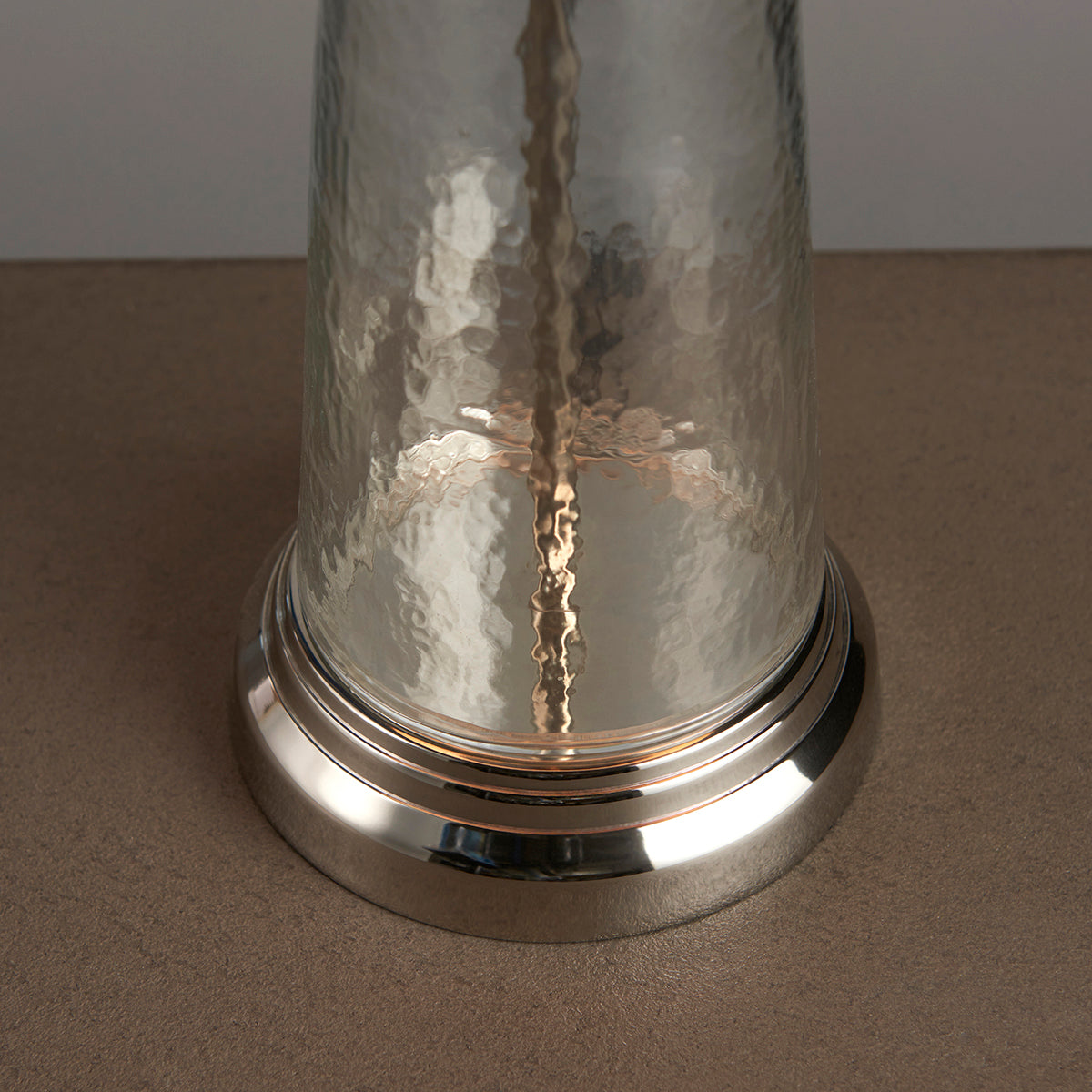 Nickel plate with grey velvet