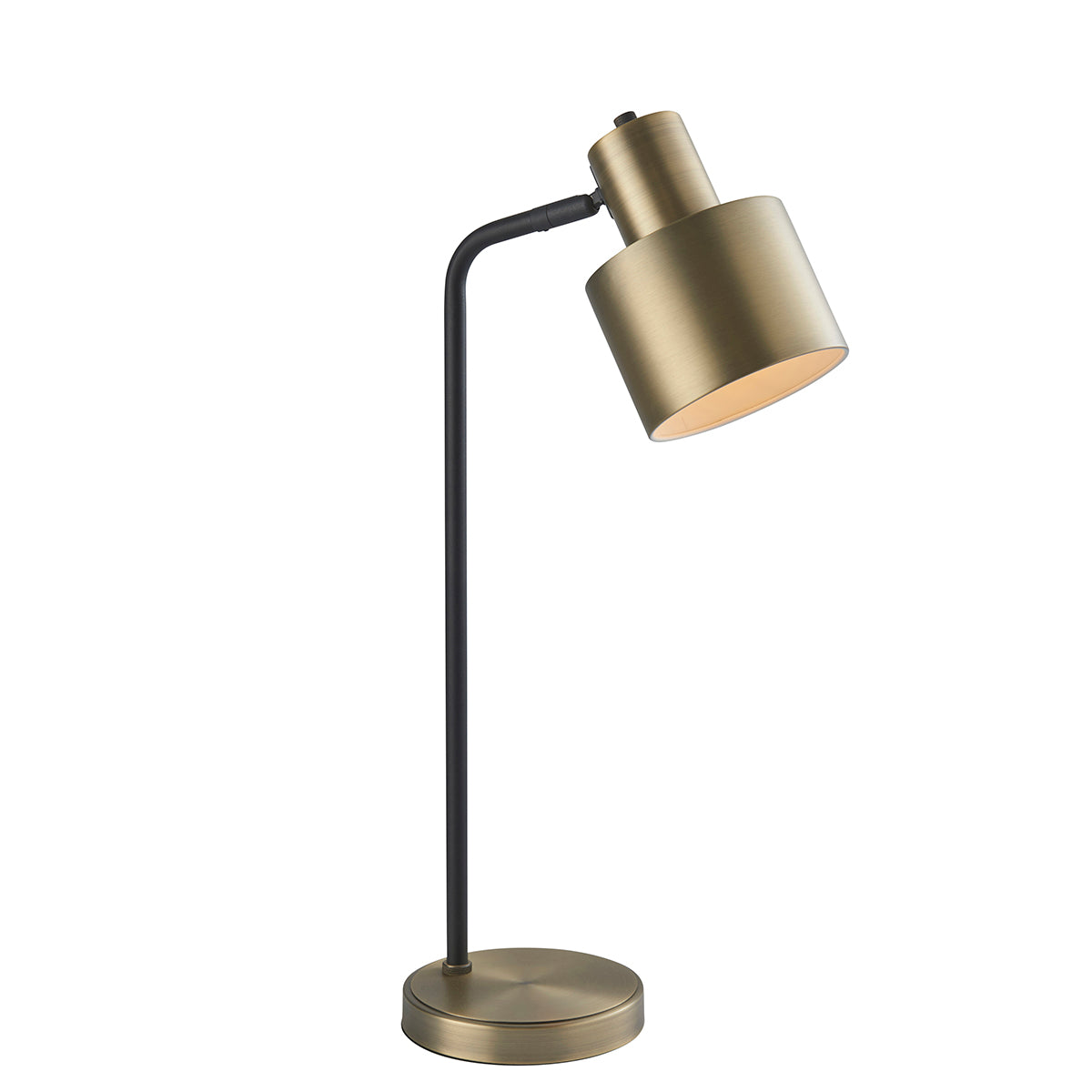 Matt antique brass plate & matt black