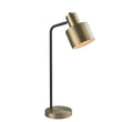 Matt antique brass plate & matt black