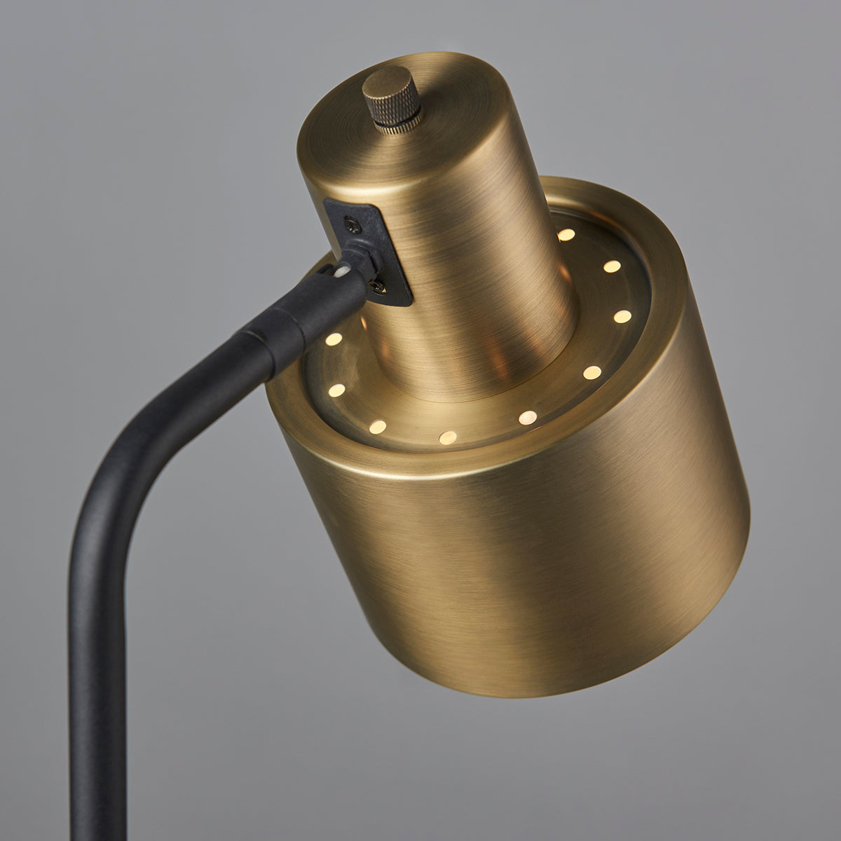 Matt antique brass plate & matt black