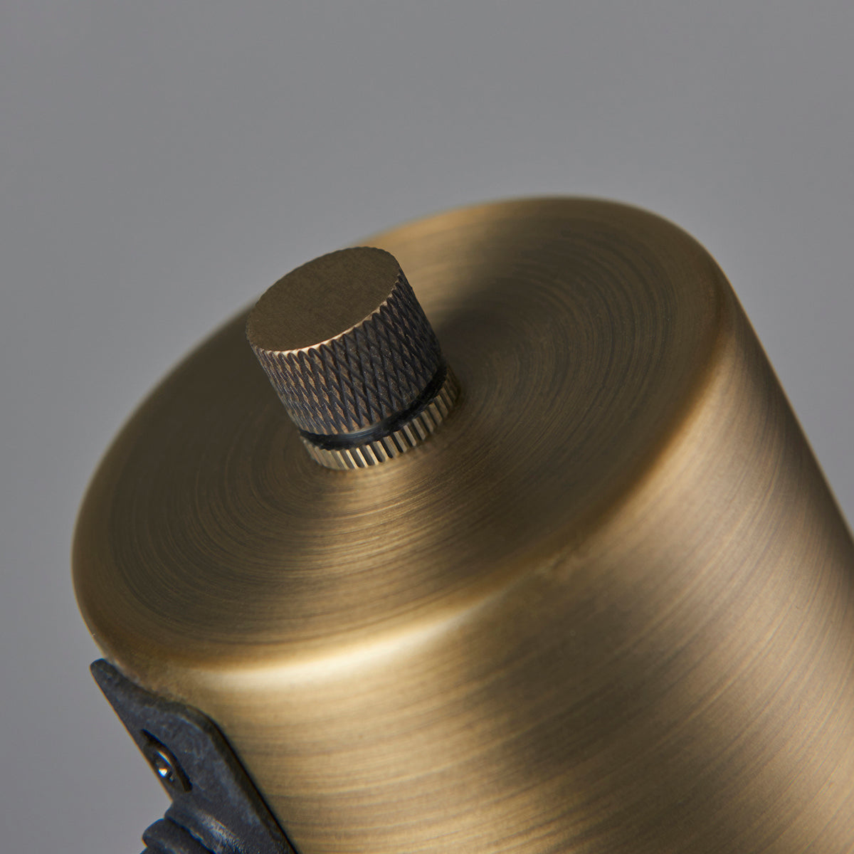 Matt antique brass plate & matt black