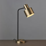 Matt antique brass plate & matt black