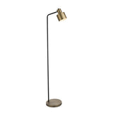 Matt antique brass plate & matt black
