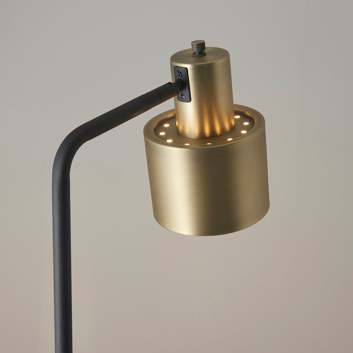 Matt antique brass plate & matt black