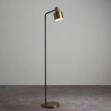 Matt antique brass plate & matt black