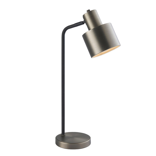 Brushed silver plate & matt black