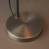 Brushed silver plate & matt black