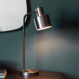 Brushed silver plate & matt black