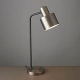 Brushed silver plate & matt black
