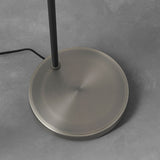 Brushed silver plate & matt black