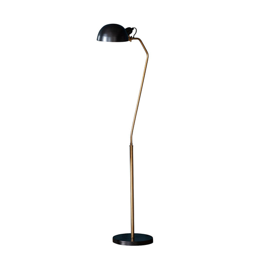 Satin black & aged brass paint