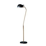 Satin black & aged brass paint