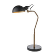 Satin black & aged brass paint