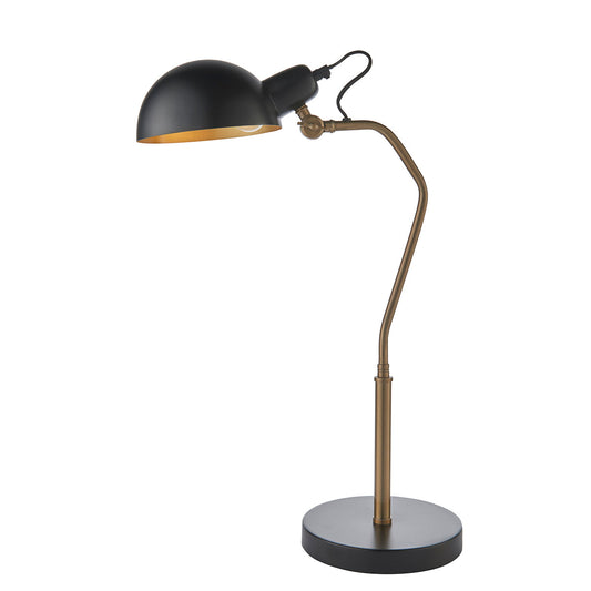 Satin black & aged brass paint