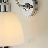 Chrome plate & gloss opal glass