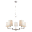 Bright nickel plate & vintage white fabric
