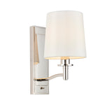 Bright nickel plate & vintage white fabric