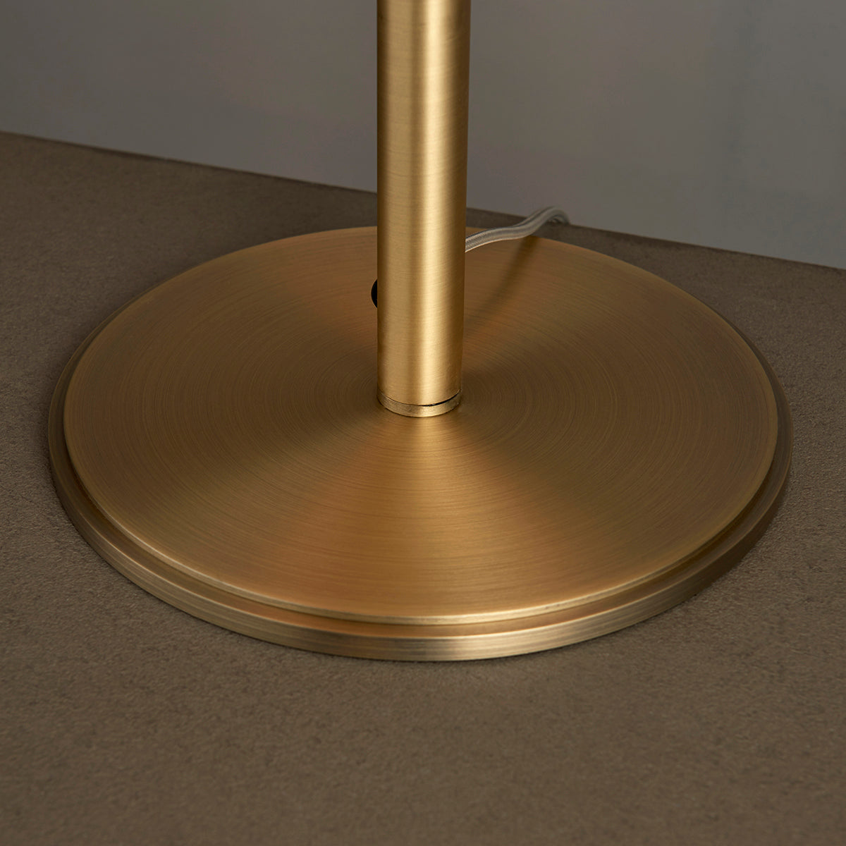 Matt antique brass plate & green velvet
