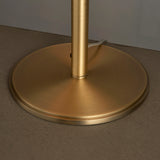Matt antique brass plate & green velvet