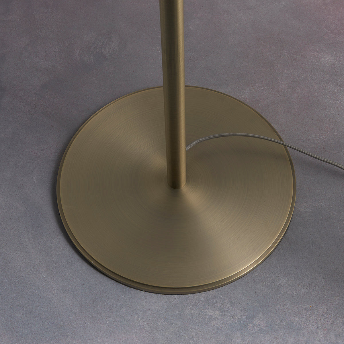 Matt antique brass plate & green velvet