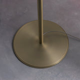 Matt antique brass plate & green velvet