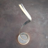 Silver leaf & white acrylic