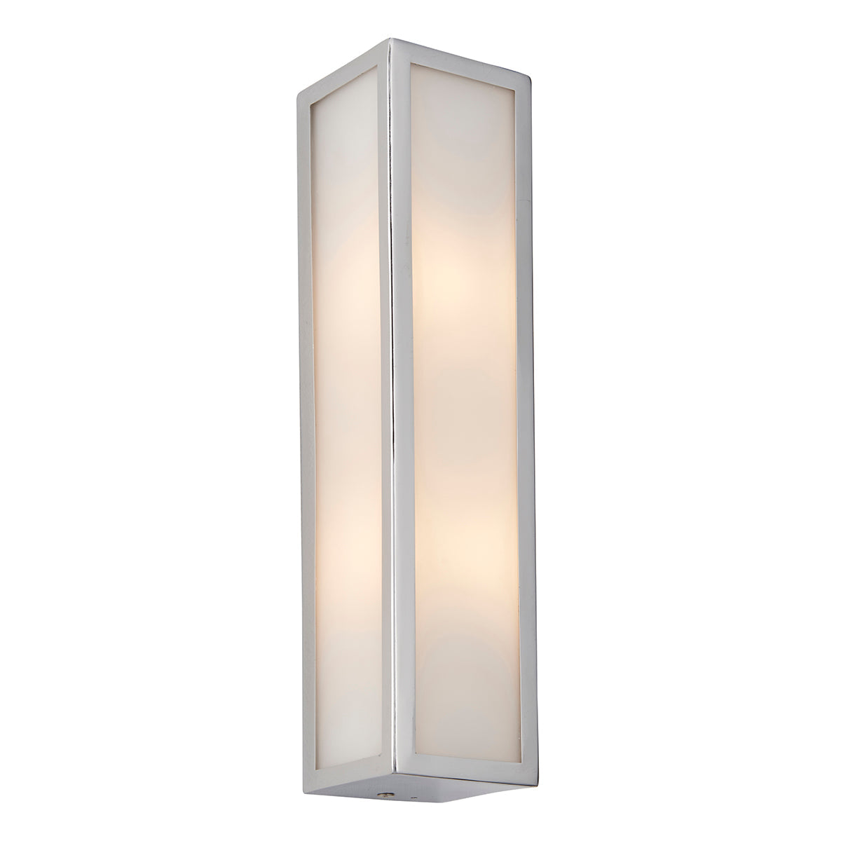 Chrome plate & frosted glass