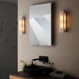 Chrome plate & frosted glass