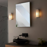 Chrome plate & frosted glass