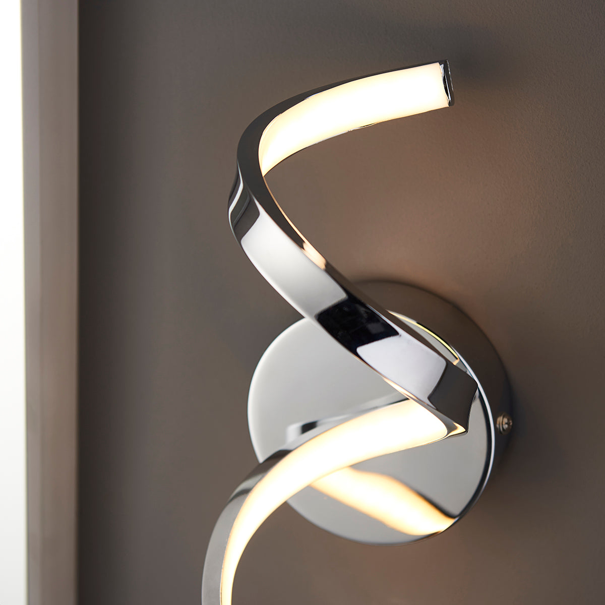 Chrome plate & white silicone