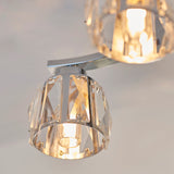 Chrome plate & clear crystal glass